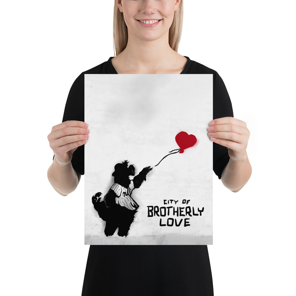 “Banksy-style” City of Brotherly Love Print